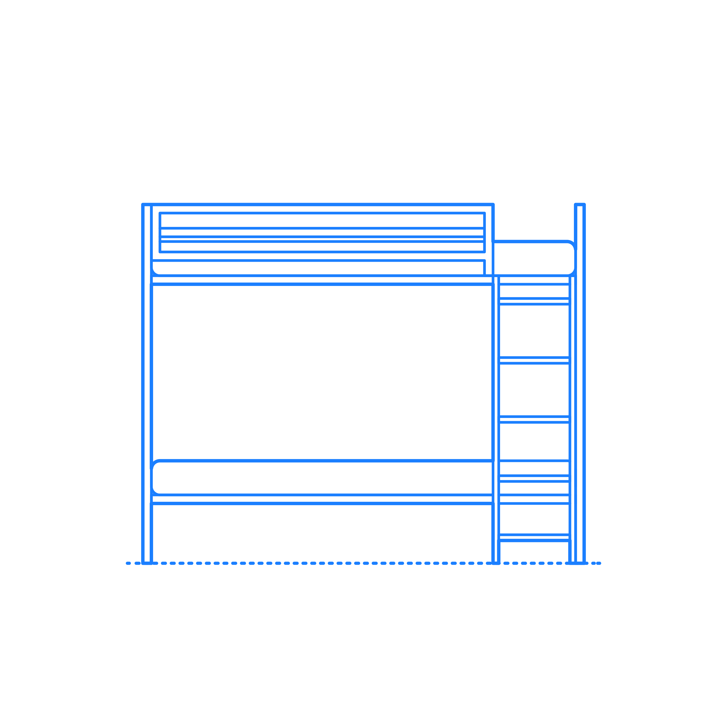 Furniture Bunk Beds Loft Beds Doshie Metal Twin Over Twin Bed Outline Svg Vector Free Vectors